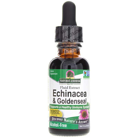Natures Answer Echinacea Goldenseal Extract Alcohol-Free 1 Oz