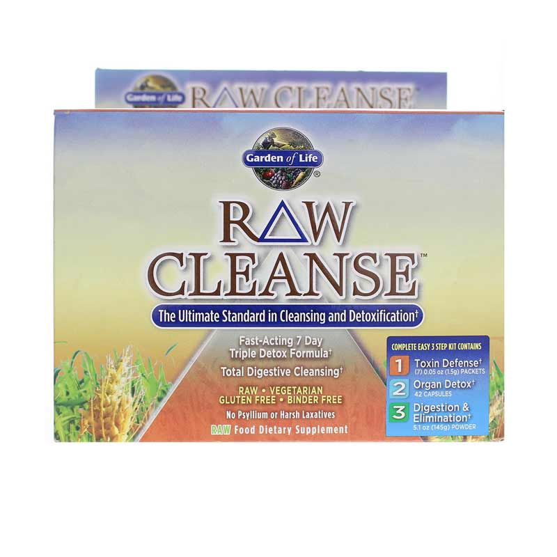 Garden of Life Raw Cleanse 7 Day Triple Detox Kit 1 Kit