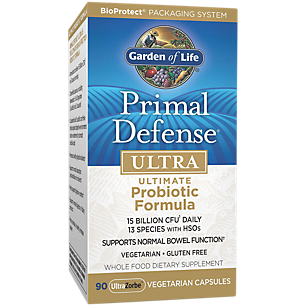 Ultra Primal Defense - Ultimate Probiotic Formula - 15 Billion CFUs (90 Vegetarian Capsules)