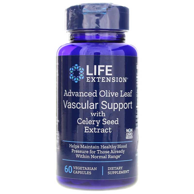 Life Extension Advanced Olive Leaf Vascular Support with Celery Seed 60 Veg Capsules