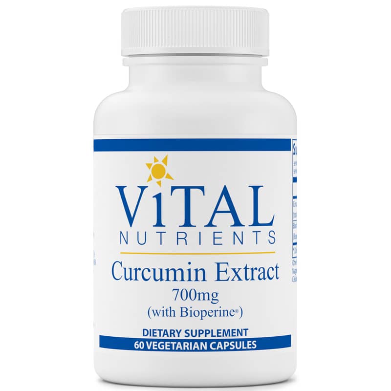 Vital Nutrients Curcumin Extract 700 Mg with Bioperine 60 Veg Capsules
