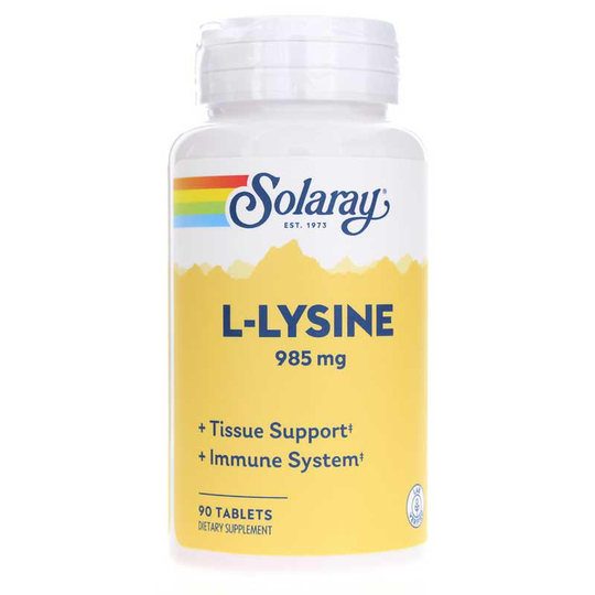 Solaray L-Lysine 985 Mg 90 Tablets