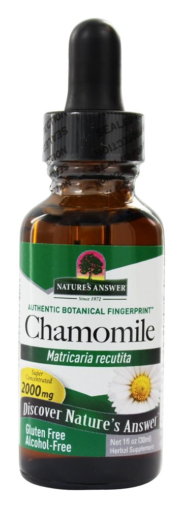 Nature's Answer - Chamomile Flowers Organic Alcohol Free - 1 oz.