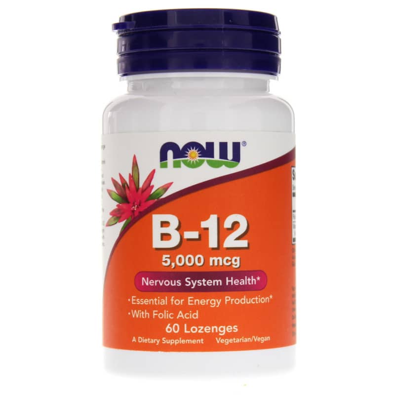 NOW Foods B-12 5000 Mcg 60 Lozenges