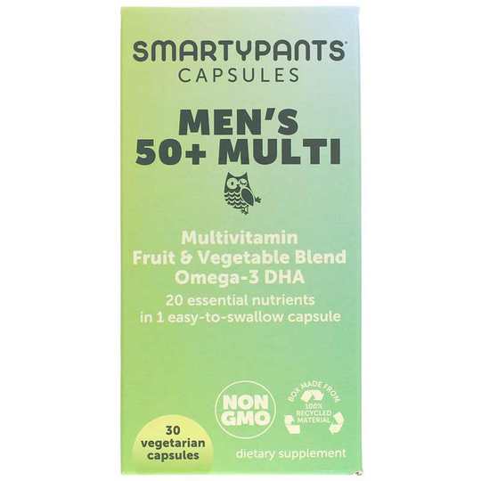 SmartyPants Vitamins Men's 50+ Multi 30 Veg Capsules