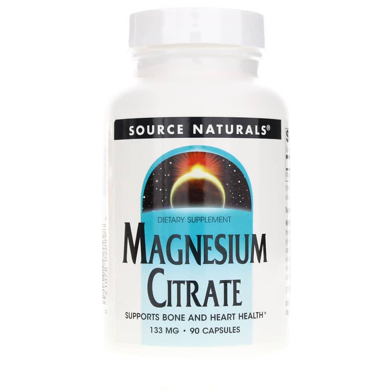 Source Naturals Magnesium Citrate 133 Mg 90 Capsules