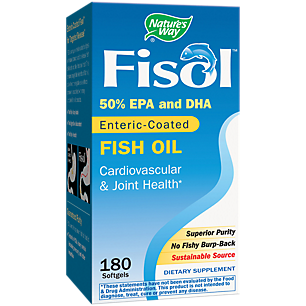 Fisol Fish Oil - 100mg DHA / 150mg EPA (180 Softgels)