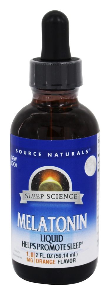 Source Naturals - Melatonin Liquid Sublingual Natural Orange Flavor - 2 fl. oz.