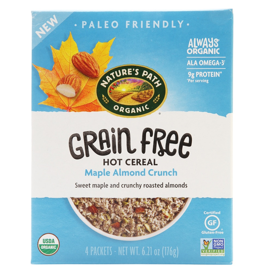 Nature's Path Organic - Grain Free Hot Cereal Almond Crunch Maple - 4 Packet(s)