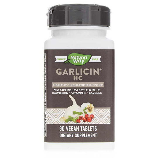 Natures Way Garlicin HC Healthy Circulation Support 90 Vegan Tablets