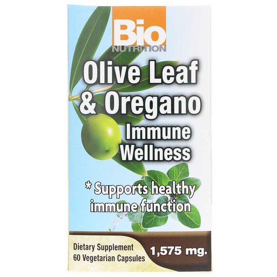 Bio Nutrition Olive Leaf & Oregano Immune Wellness 60 Veg Capsules