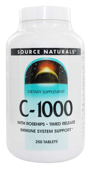 Source Naturals - C-1000 with Rosehips Timed Release 1000 mg. - 250 Tablets