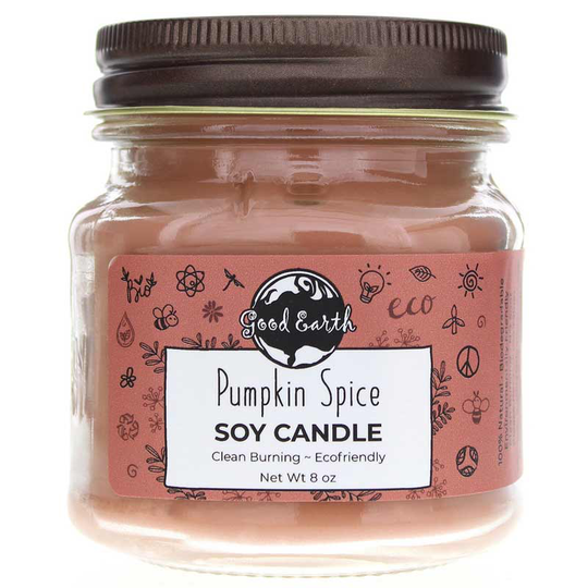 Good Earth Mason Jar Soy Candle Pumpkin Spice 8 Oz 1 Piece(s)