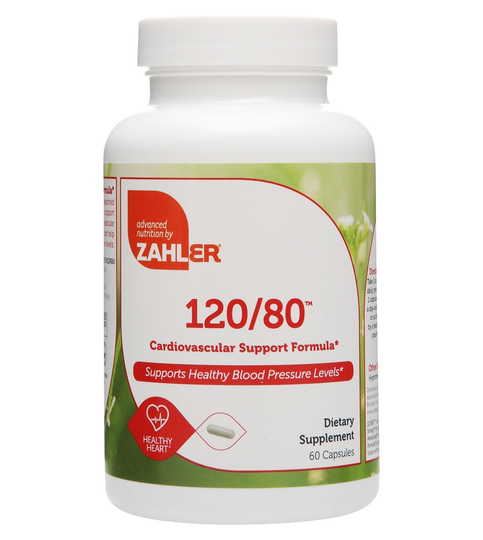 Zahler - 120/80 Cardiovascular Support Formula - 60 Capsules
