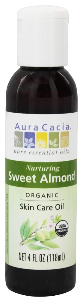 Aura Cacia - Certified Organic Skin Care Oil Sweet Almond - 4 fl. oz.