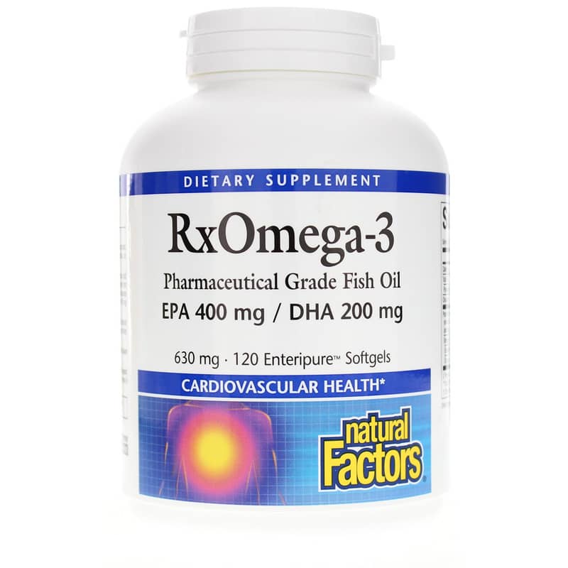 Natural Factors RxOmega-3 Fish Oil 120 Softgels