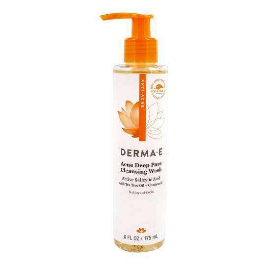 DERMA-E - Acne Deep Pore Cleansing Wash - 6 fl. oz.
