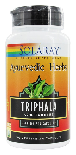Solaray - Ayurvedic Herbs Triphala 500 mg. - 90 Capsules