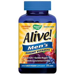 Alive! Men's Gummy Multivitamin - Fruit & Vegetable Blend (75 Gummies)