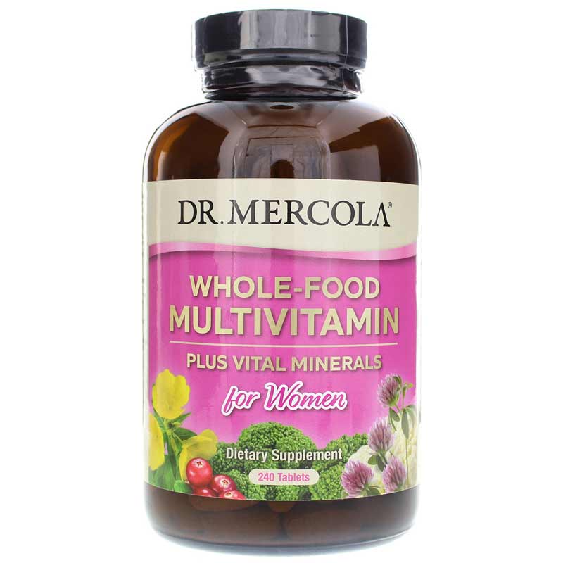Dr. Mercola Whole-Food Multivitamin Plus Vital Minerals for Women 240 Tablets