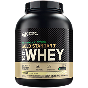 Gold Standard 100% Whey Protein Naturally Flavored - Vanilla (4.8 Lbs. / 68 Servings)