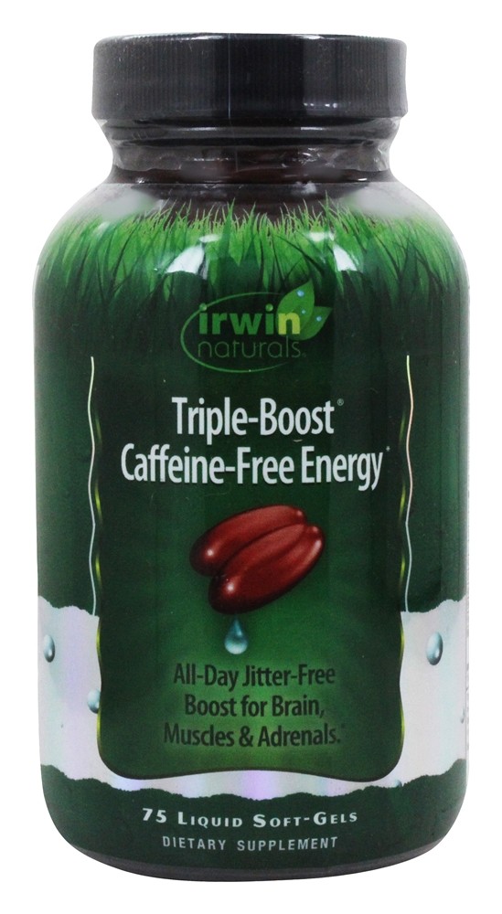 Irwin Naturals - Triple-Boost Caffeine-Free Energy - 75 Softgels