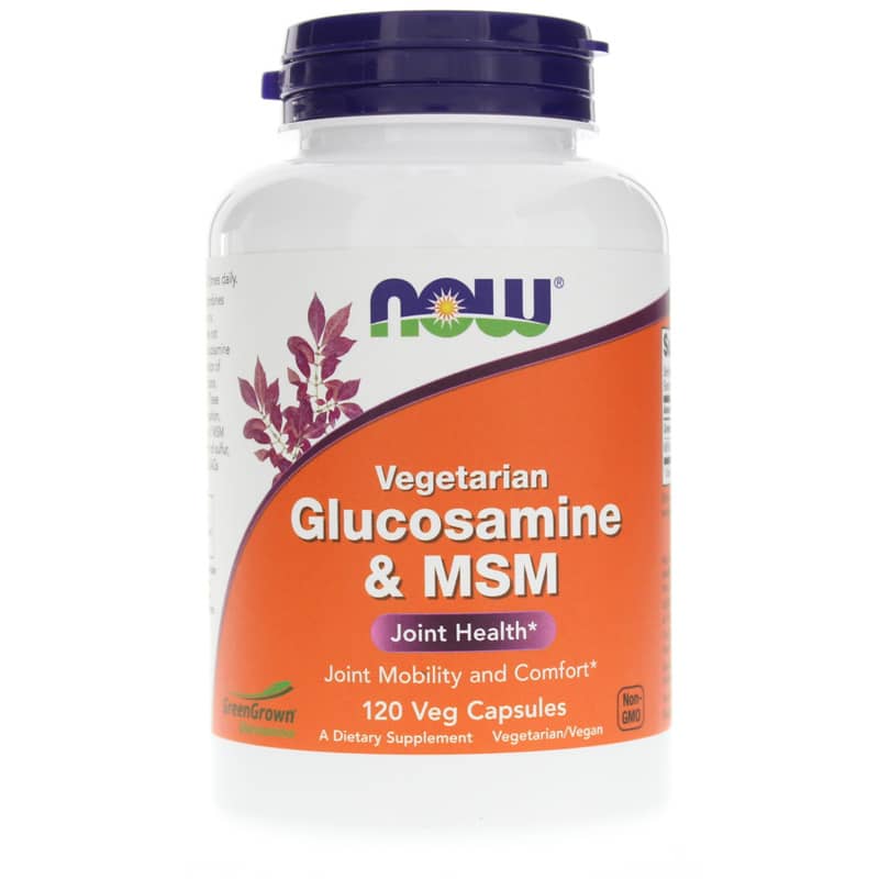 NOW Foods Glucosamine & MSM Vegetarian 120 Veg Capsules