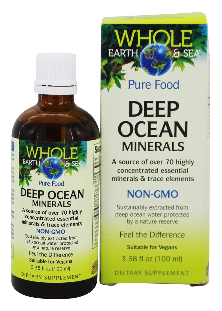 Natural Factors - Whole Earth & Sea Deep Ocean Minerals Liquid - 3.38 fl. oz.