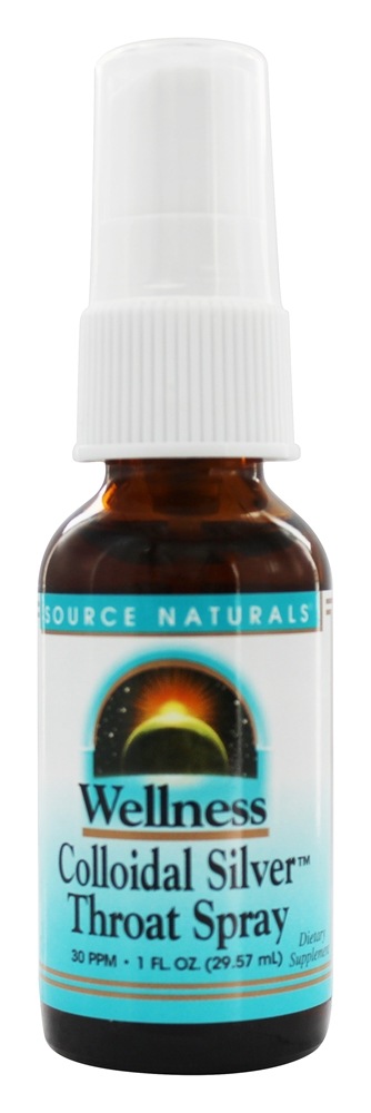 Source Naturals - Wellness Colloidal Silver Throat Spray 30 Ppm - 1 fl. oz.