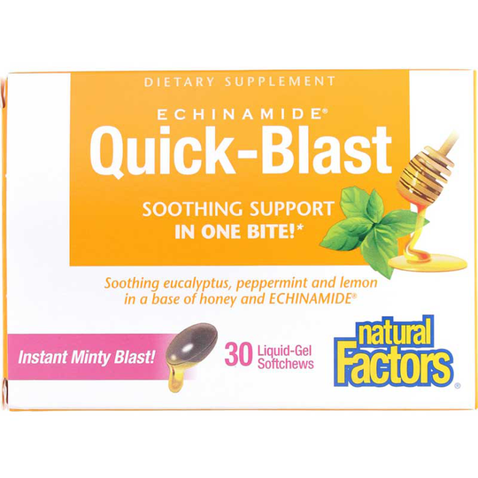 Natural Factors Echinamide Quick-Blast 30 Soft Chews