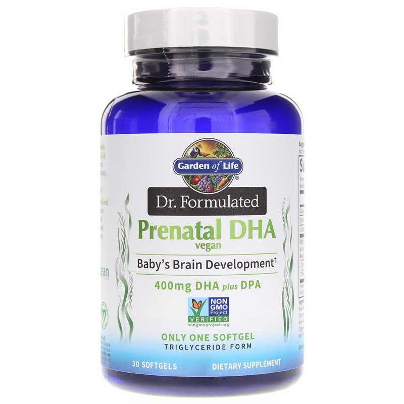 Garden of Life Dr. Formulated Prenatal Vegan DHA 30 Softgels