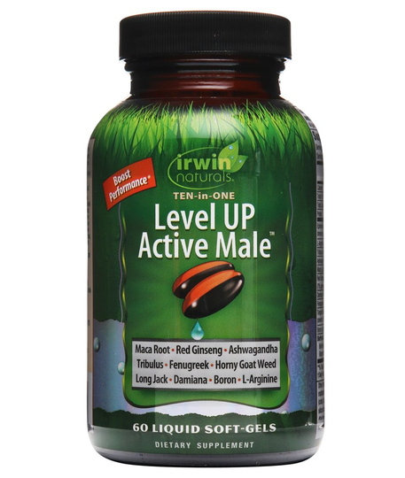 Irwin Naturals - Level UP Active Male Ten-In-One - 60 Liquid Softgels