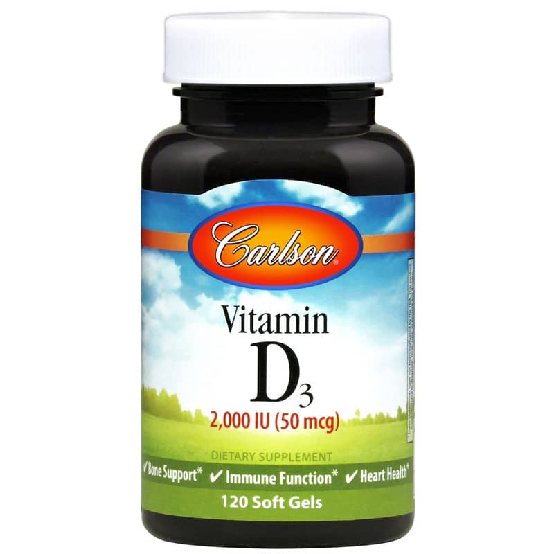 Carlson Labs Vitamin D3 2,000 IU 120 Softgels