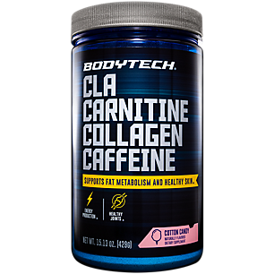 CLA Carnitine Collagen Caffeine Supports Fat Metabolism and Healthy Skin - Cotton Candy (15.13 oz. / 30 Servings)