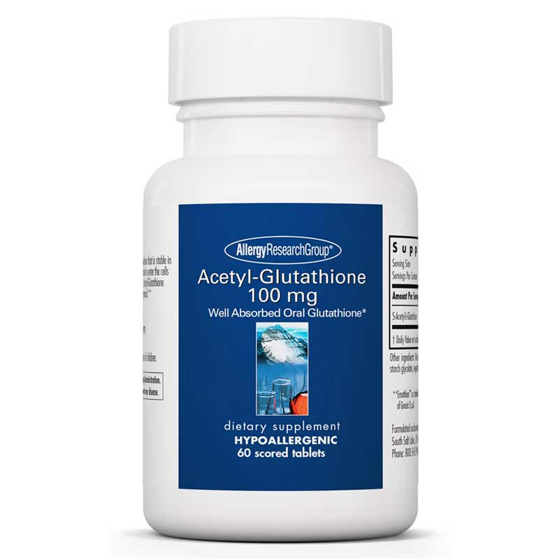 Allergy Research Group Acetyl-Glutathione 100 Mg 60 Tablets