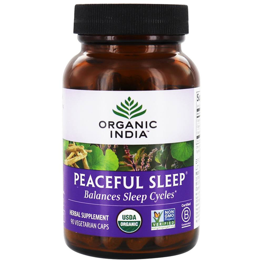 Organic India - Peaceful Sleep - 90 Vegetarian Capsules