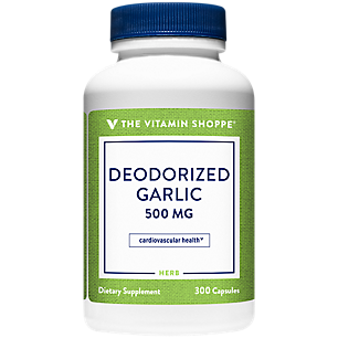 Deodorized Garlic - Promotes Cardiovascular Health - 500 MG (300 Capsules)