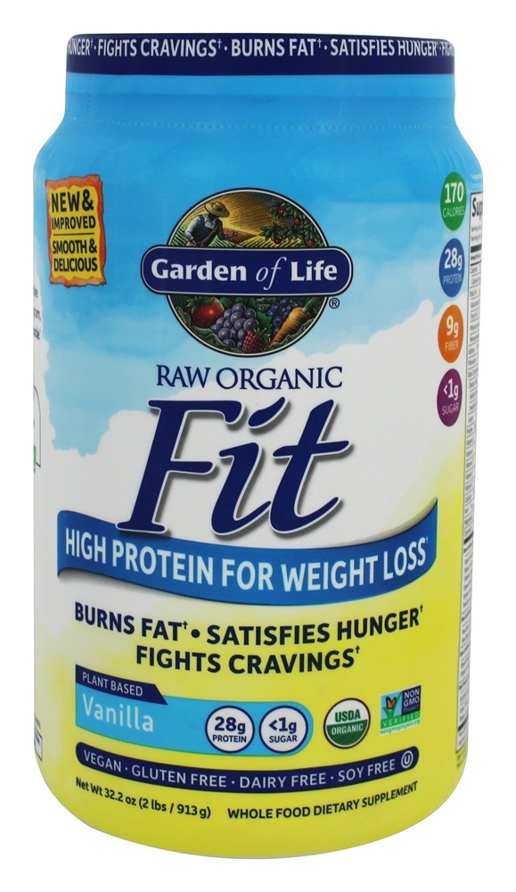 Garden of Life - Raw Organic Fit High Protein For Weight Loss Vanilla - 32.2 oz.