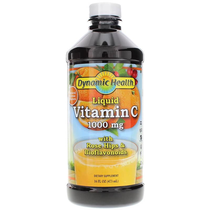 Dynamic Health Liquid Vitamin C 1000 Mg in Natural Citrus Flavor 16 Oz