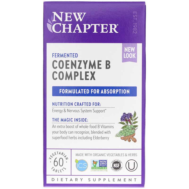 New Chapter Coenzyme B Food Complex 60 Veg Tablets