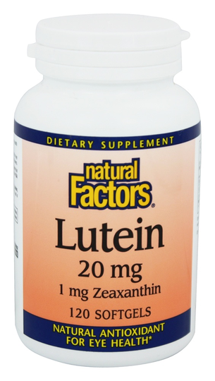Natural Factors - Lutein 20 mg. - 120 Softgels