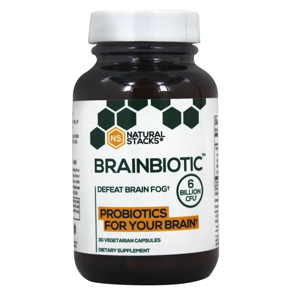 Natural Stacks - BrainBiotic Probiotic Formula 6 Billion CFU - 30 Vegetarian Capsules