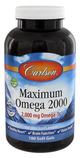 Carlson Labs - Maximum Omega 2000 - 180 Softgels