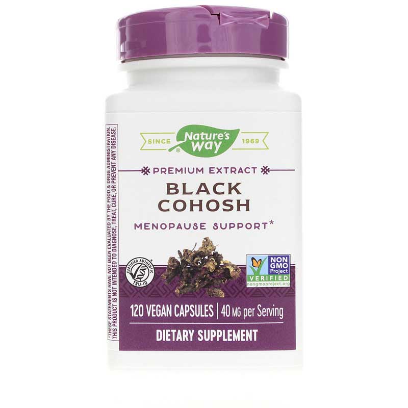 Natures Way Black Cohosh Standardized 120 Veg Capsules