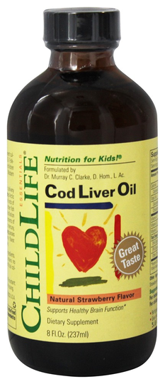 Child Life Essentials - Cod Liver Oil Strawberry - 8 fl. oz.
