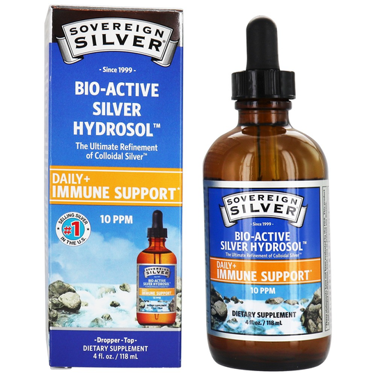 Sovereign Silver - Bio-Active Silver Hydrosol Dropper 10 Ppm - 4 fl. oz.