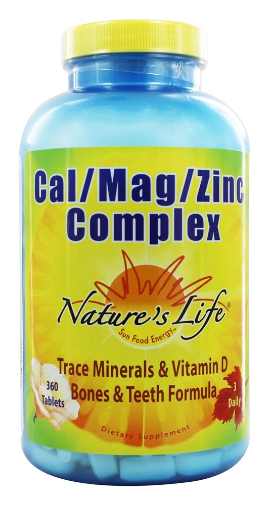 Nature's Life - Cal Mag Zinc Complex - 360 Tablets