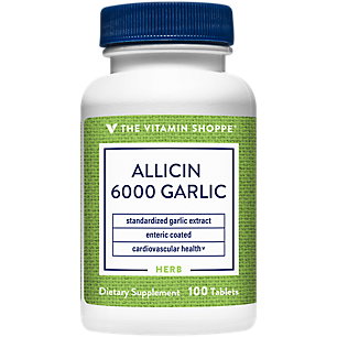 Allicin 6000 Standardized Garlic Extract - Enteric Coated - 650 MG (100 Tablets)
