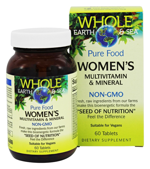 Whole Earth & Sea - Pure Food Women's Multivitamin & Mineral - 60 Tablets