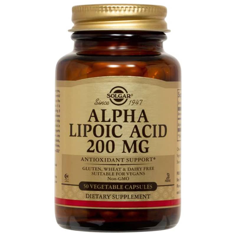 Solgar Alpha Lipoic Acid 200 Mg 50 Veg Capsules